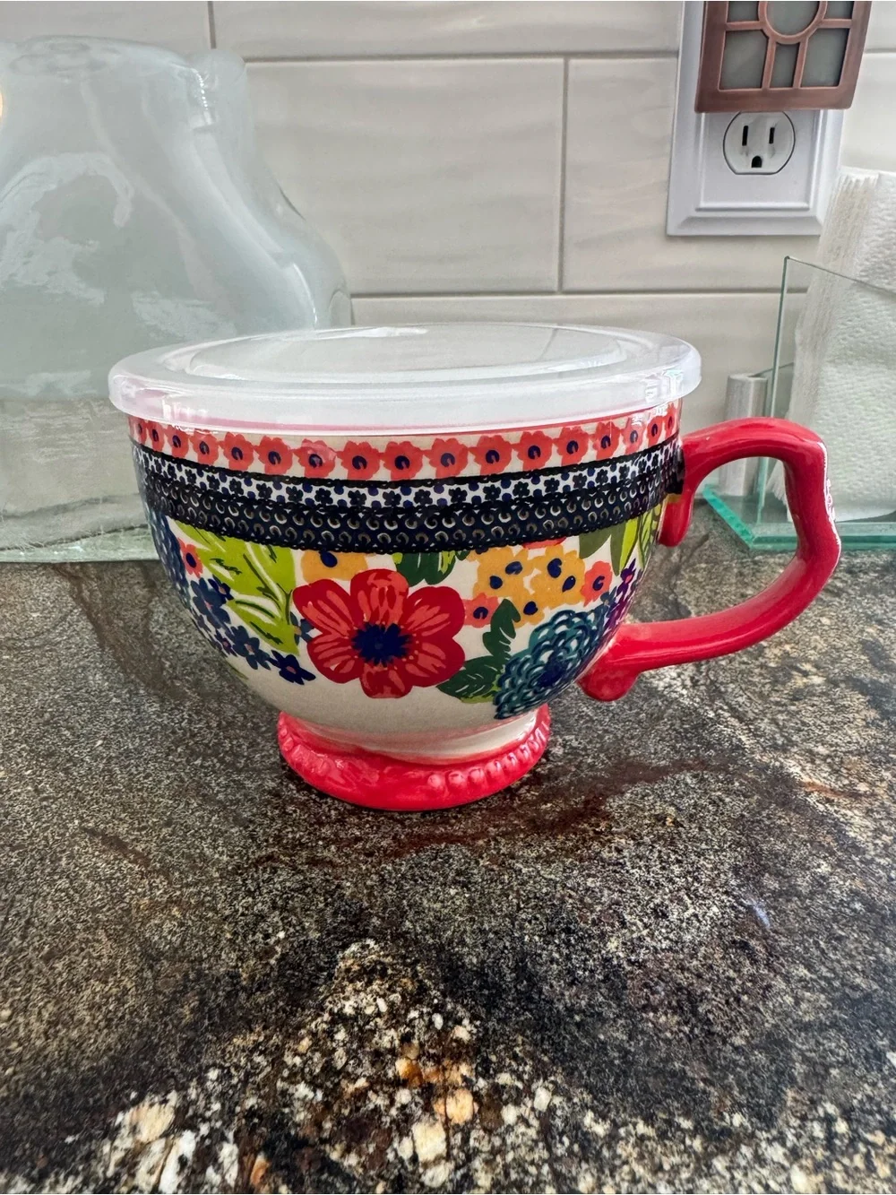 The Pioneer Women Dazzling Dahlia’s with lid New